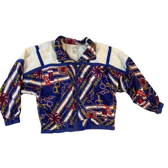 Lady Avon Other - Nautical Pirate Jacket‎ Windbreaker Size M by Lady Avon 90s Granny Style Retro